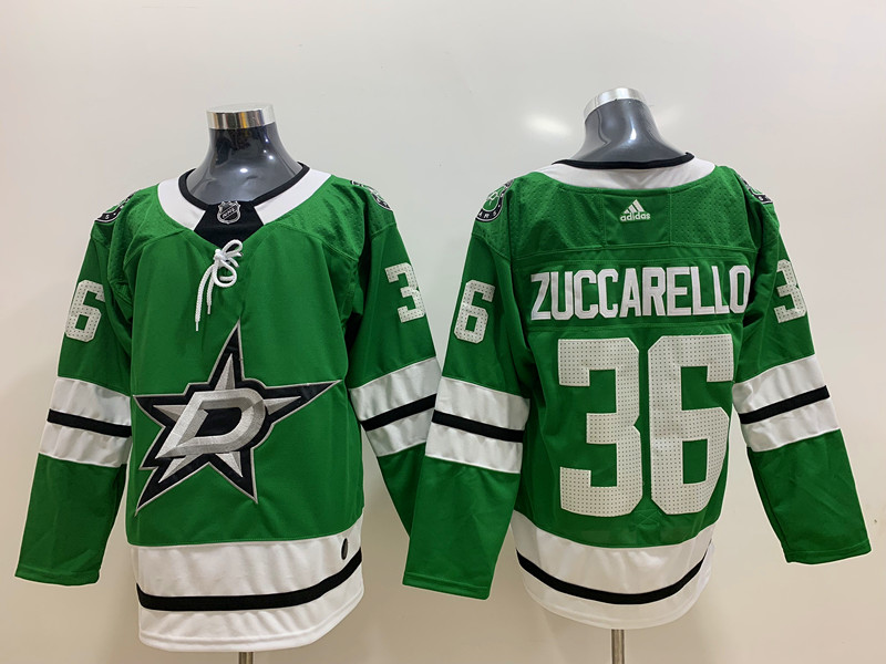 Men's Dallas Stars Mats Zuccarello #36 Green Breakaway Jersey